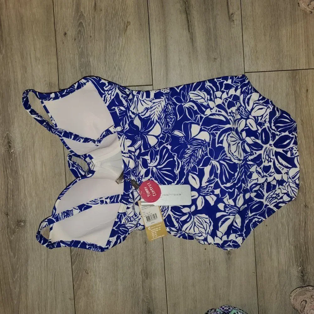 Moontide Tie Front SZ 12 One-Piece Swimsuit